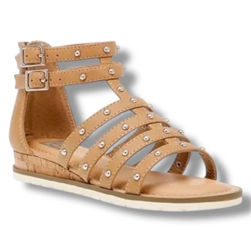 DV Dolce Vita - Girls' Durzy Studded Gladiator Sandals - Size 1 - Picture 2 of 8